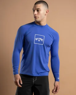 Rashies*Billabong Boxed Arch Long Sleeve Rash Vest Cobalt