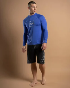 Rashies*Billabong Boxed Arch Long Sleeve Rash Vest Cobalt