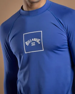 Rashies*Billabong Boxed Arch Long Sleeve Rash Vest Cobalt
