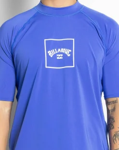 Rashies*Billabong Boxed Arch Short Sleeve Rash Vest Cobalt