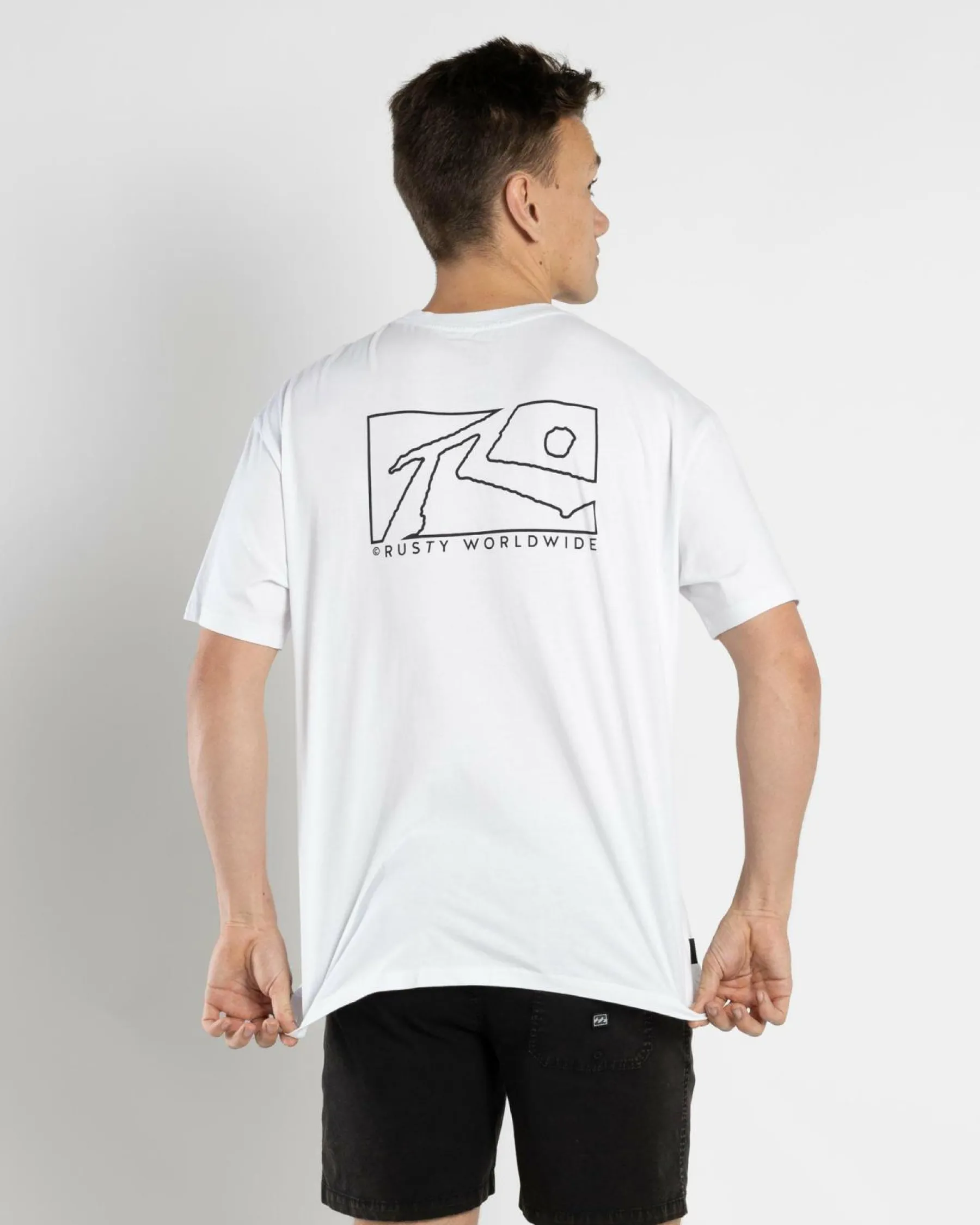Tops & T-Shirts*Rusty Boxed Out T-Shirt White 2