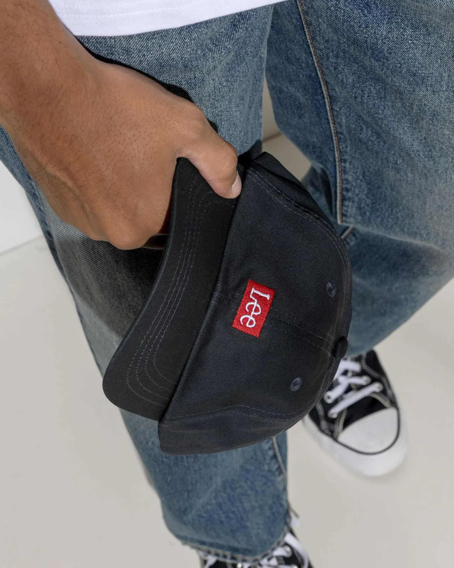 Headwear*Lee Boxed Twitch Cap Black
