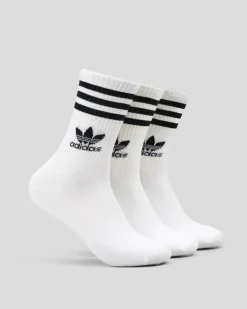 Discount Boys' 3 Stripe Crew Socks 3 Pack Kids/BOY Socks & Accesories