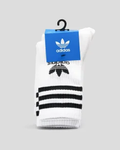 Discount Boys' 3 Stripe Crew Socks 3 Pack Kids/BOY Socks & Accesories