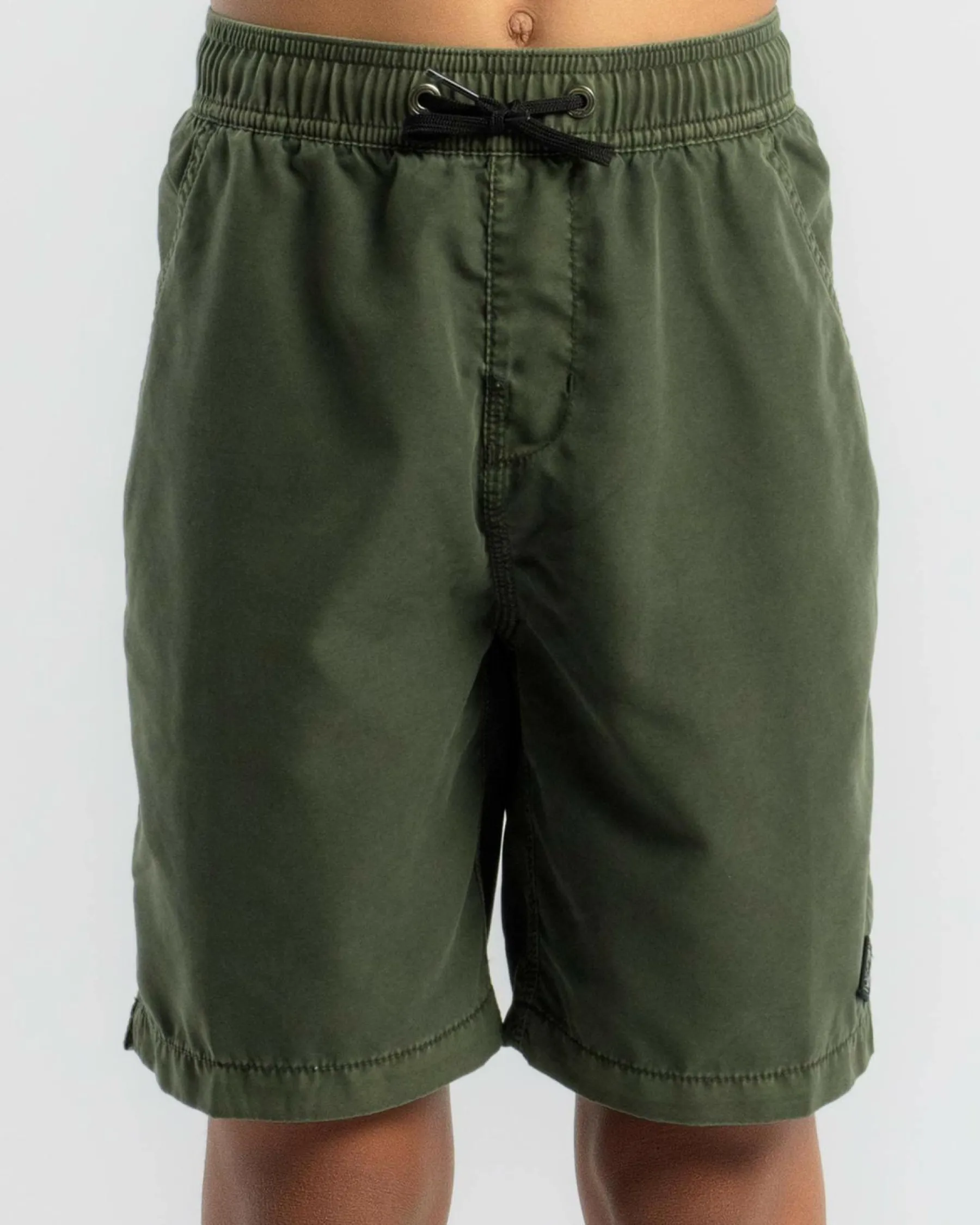Board Shorts|Shorts & Bottoms*Billabong Boys' All Day Overdye Layback Beach Shorts Dark Military