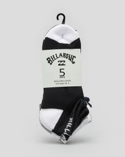 Socks & Accesories*Billabong Boys' Ankle Socks 5 Pack Multi
