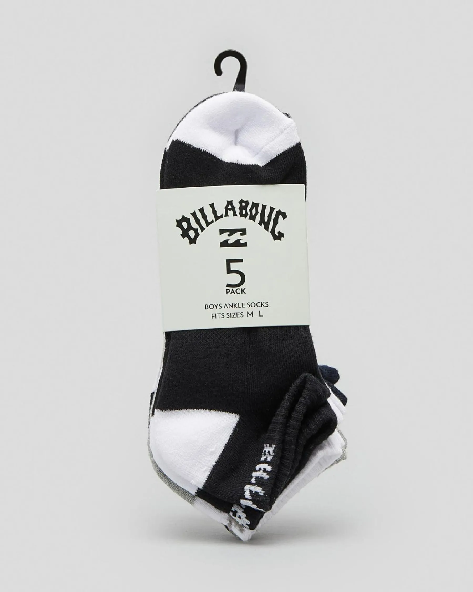 Socks & Accesories*Billabong Boys' Ankle Socks 5 Pack Multi