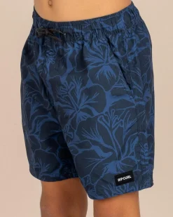 Board Shorts|Shorts & Bottoms*Rip Curl Boys' AOTS Cody Welsh Volley Shorts Navy