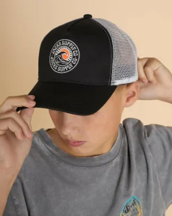 Headwear*Jacks Boys' Arise Snapback Cap Black/white