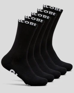 Socks & Accesories*Globe Boys' out Socks 5 Pack Black
