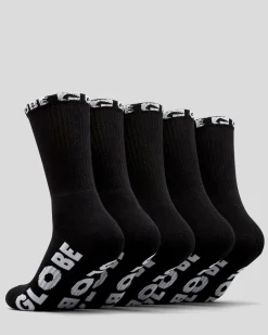 Socks & Accesories*Globe Boys' out Socks 5 Pack Black
