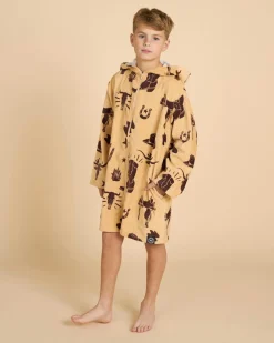 Clearance Boys' Boots Scootin Zip Thru Hooded Towel Kids Towels