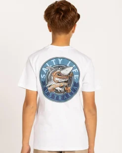 Tops & T-Shirts*Salty Life Boys' Born To Be Wild T-Shirt White