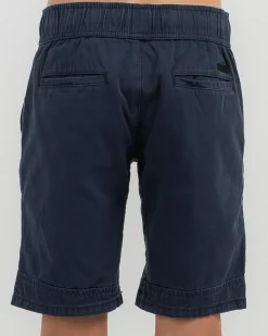 Shorts & Bottoms*Lucid Boys' Boulevard Walk Shorts Navy