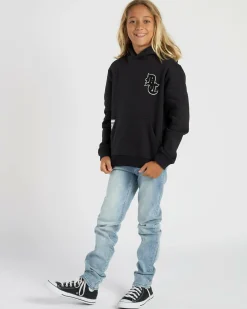 Outerwear*DC Shoes Boys' Bullpen Pullover Hoodie Black