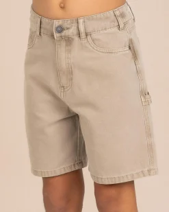 Shorts & Bottoms*Skylark Boys' Capture Denim Walk Shorts Sand