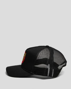 Headwear*Santa Cruz Boys' Classic Dot Trucker Cap Black