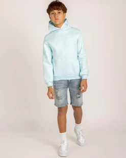 Outerwear*Nike Boys' Club Fleece Hoodie Glacier Blue/white
