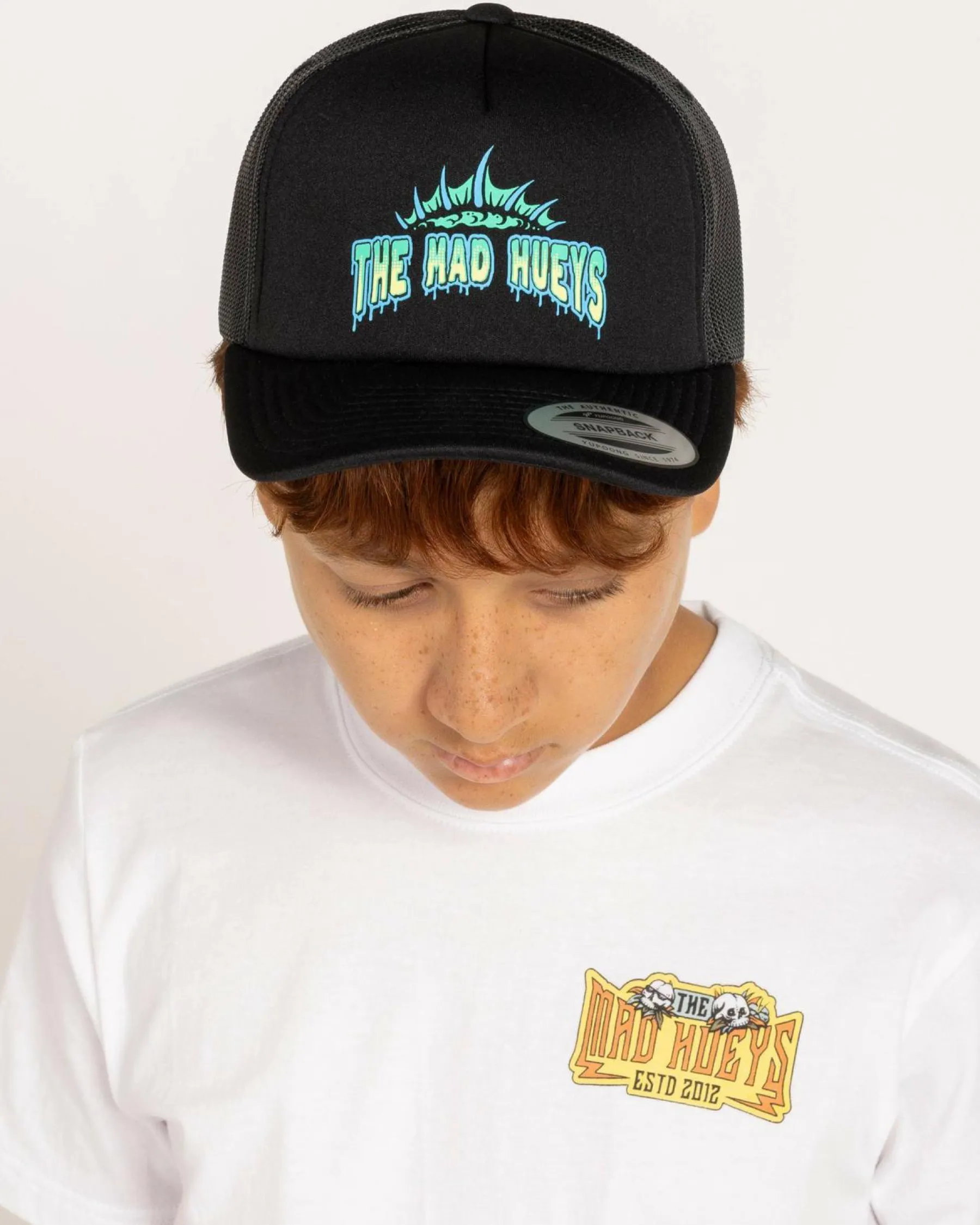 Headwear*The Mad Hueys Boys' Codzilla Returns Trucker Cap Black