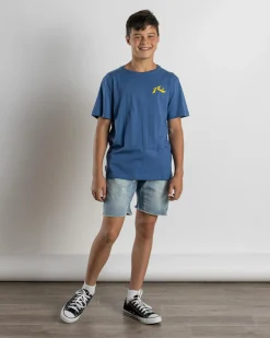 Tops & T-Shirts*Rusty Boys' Competition T-Shirt Delft Blue