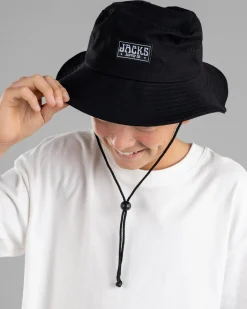 Headwear*Jacks Boys' Contour Wide Brim Hat Black