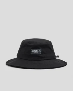 Headwear*Jacks Boys' Contour Wide Brim Hat Black
