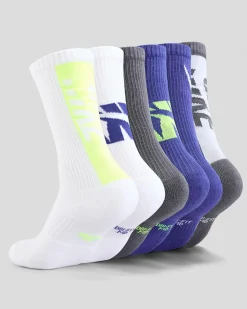 Online Boys' Cushioned Crew 6 Pack Kids/BOY Socks & Accesories