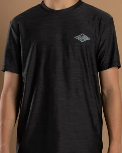 Hot Boys' Diamond Shoreline Short Sleeve Rash Vest Kids/BOY Rashies