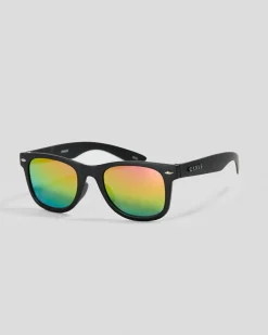 Eyewear*Carve Boys' Digger Sunglasses Matt Black/ Grey/ Rainbow Iridium
