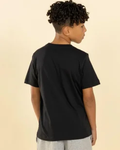 Tops & T-Shirts*Nike Boys Embroidered Futura T-Shirt Black