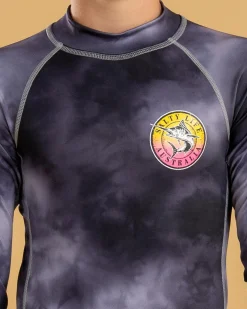 Rashies*Salty Life Boys' Evade Long Sleeve Rash Vest Grey Mottle