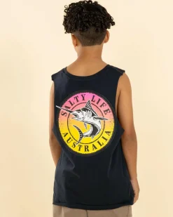 Tops & T-Shirts*Salty Life Boys' Evaded Muscle Tank Navy