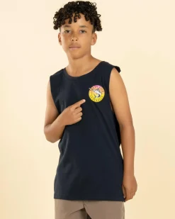 Tops & T-Shirts*Salty Life Boys' Evaded Muscle Tank Navy