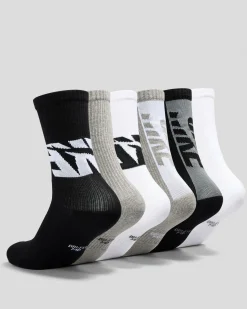 Outlet Boys' Everyday Comfort Crew Socks 6 Pack Kids/BOY Socks & Accesories