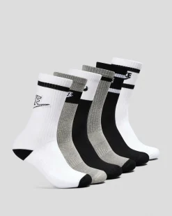 Best Boys' Everyday Crew Socks 6 Pack Kids/BOY Socks & Accesories