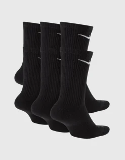 Socks & Accesories*Nike Boys' Everyday Plus Cushioned Socks 6 Pack Black/white