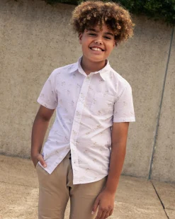 Tops & T-Shirts*Lucid Boys' Exiled Short Sleeve Shirt White