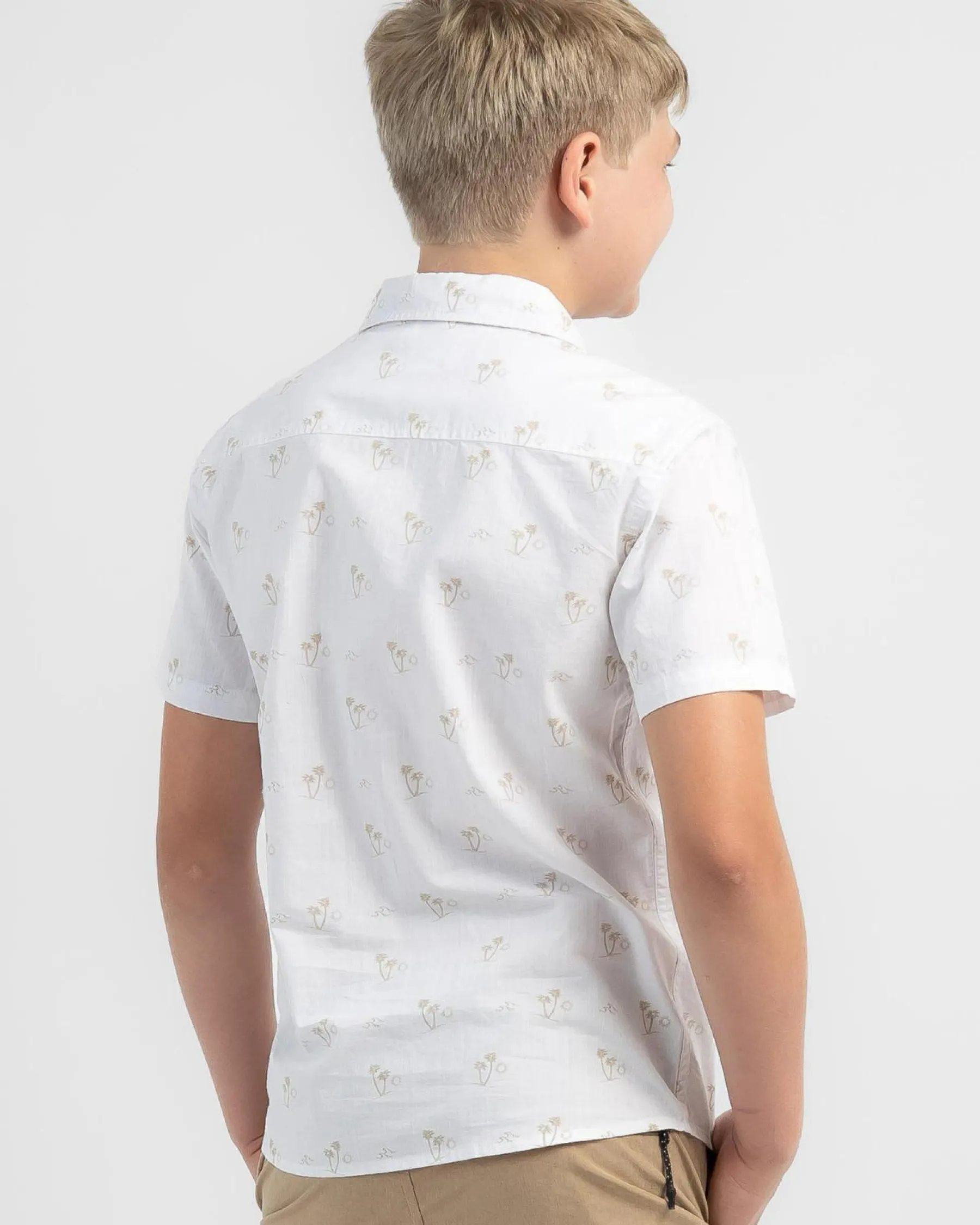 Tops & T-Shirts*Lucid Boys' Exiled Short Sleeve Shirt White