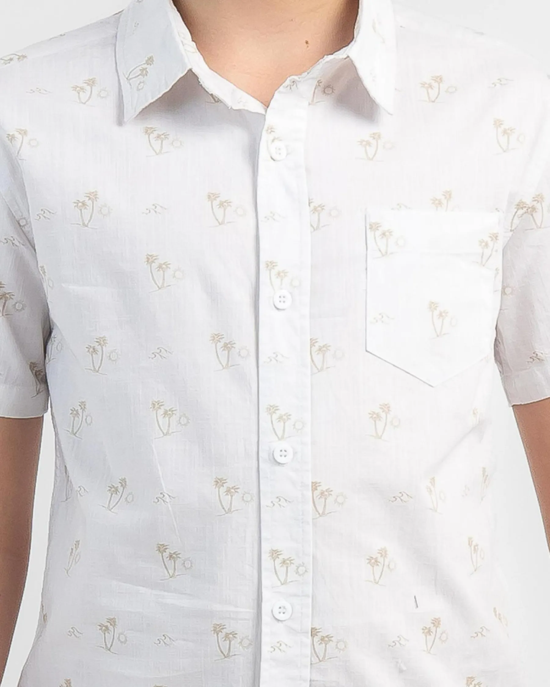 Tops & T-Shirts*Lucid Boys' Exiled Short Sleeve Shirt White