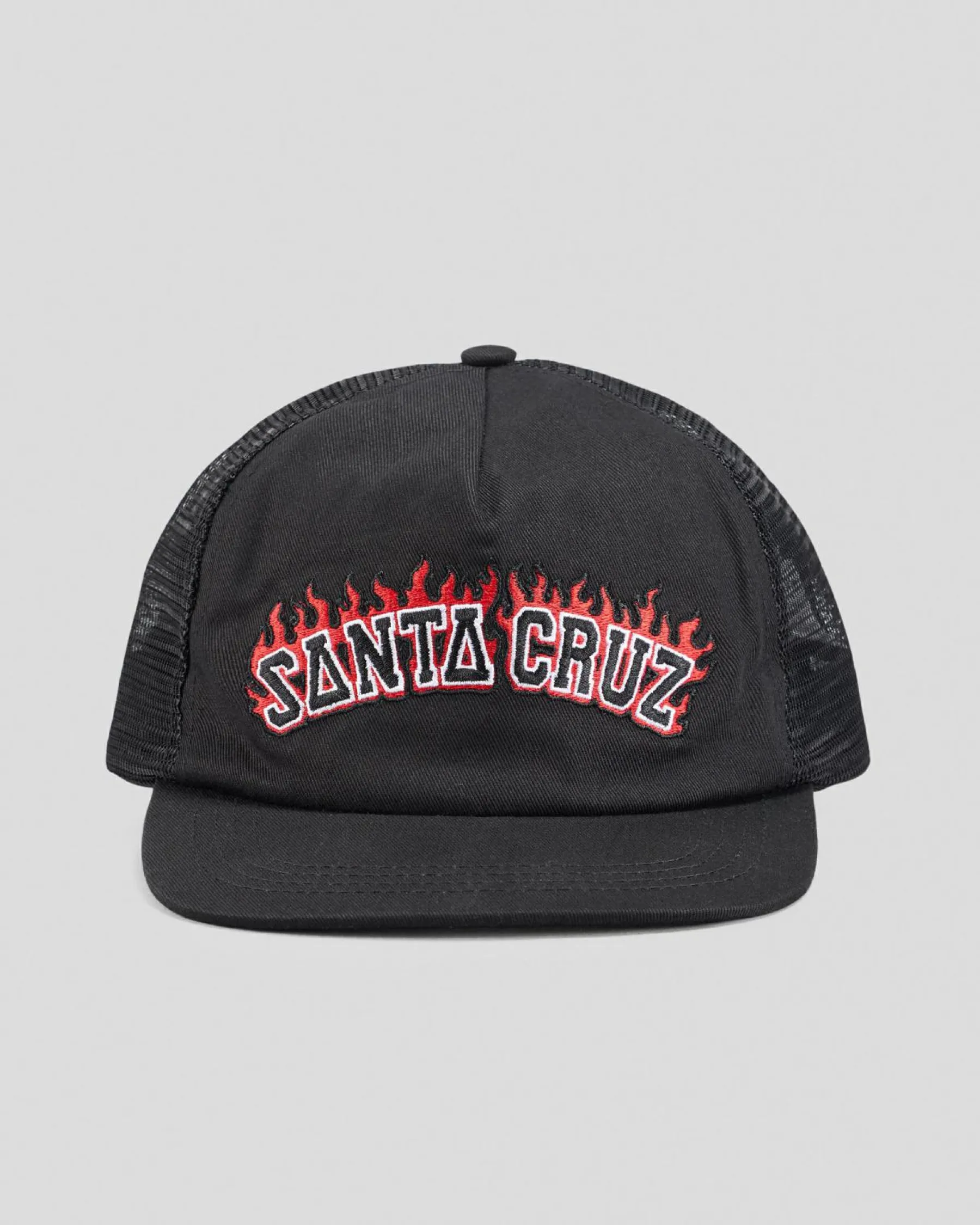 Online Boys' Flamed Collegiate Arch Trucker Cap Kids Headwear