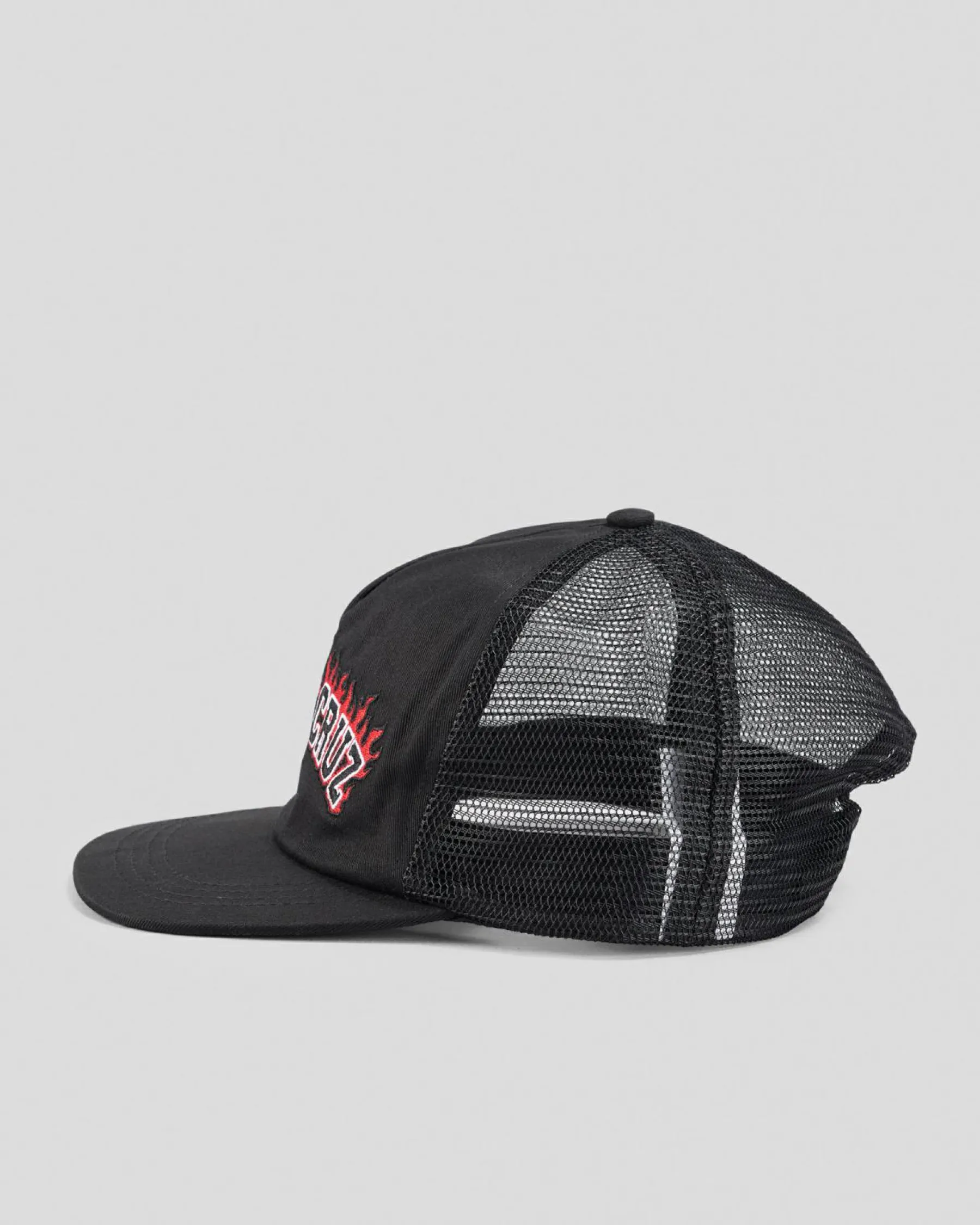 Online Boys' Flamed Collegiate Arch Trucker Cap Kids Headwear