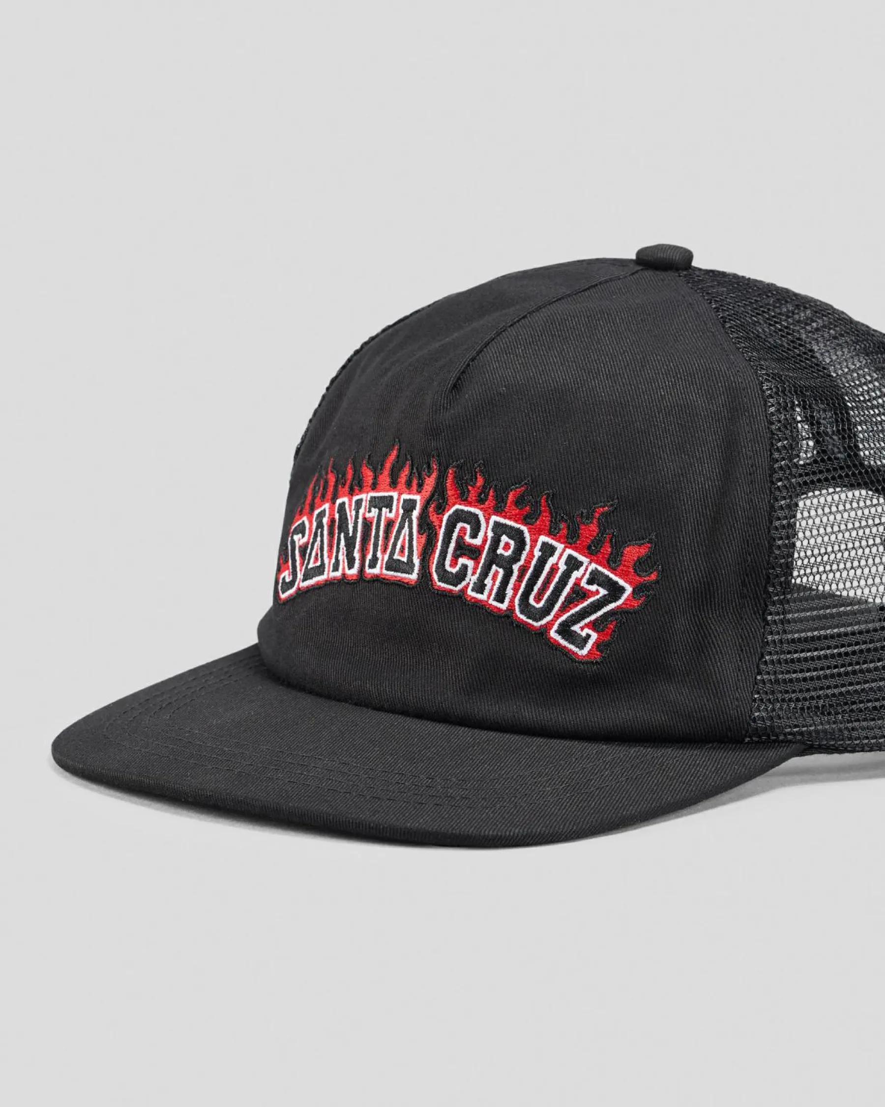 Online Boys' Flamed Collegiate Arch Trucker Cap Kids Headwear