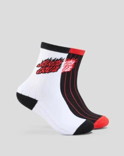Clearance Boys' Flamed Stack Upside Down Crew Socks 2 Pack Kids/BOY Socks & Accesories