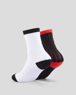 Clearance Boys' Flamed Stack Upside Down Crew Socks 2 Pack Kids/BOY Socks & Accesories