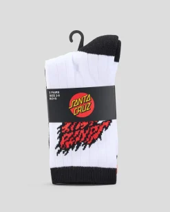 Clearance Boys' Flamed Stack Upside Down Crew Socks 2 Pack Kids/BOY Socks & Accesories