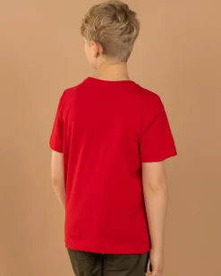 Tops & T-Shirts*Fox Boys' Head T-Shirt Flame Red