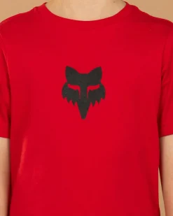 Tops & T-Shirts*Fox Boys' Head T-Shirt Flame Red