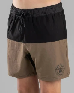 Shorts & Bottoms*Dexter Boys' Fuse Elastic Waist Shorts Black/tan