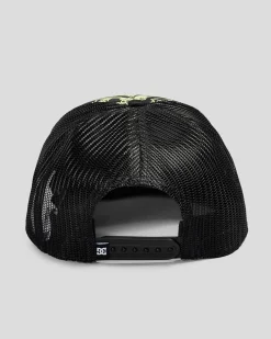 Headwear*DC Shoes Boys' Gas Station Season Trucker Cap Glow Skully