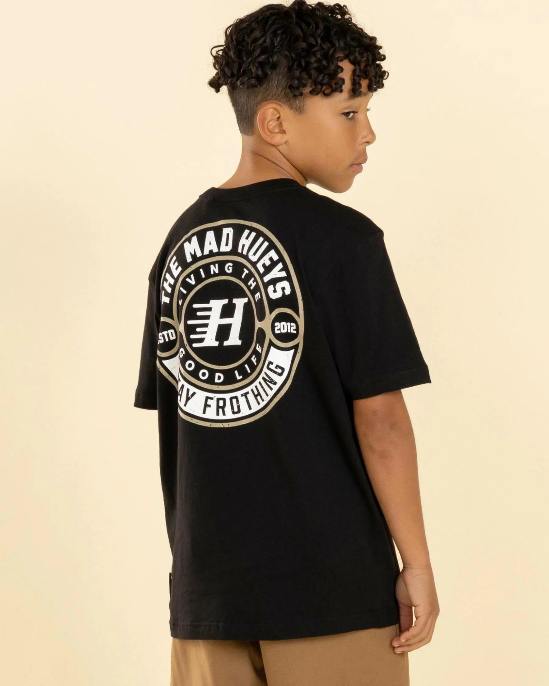 Tops & T-Shirts*The Mad Hueys Boys' Good Life T-Shirt Black